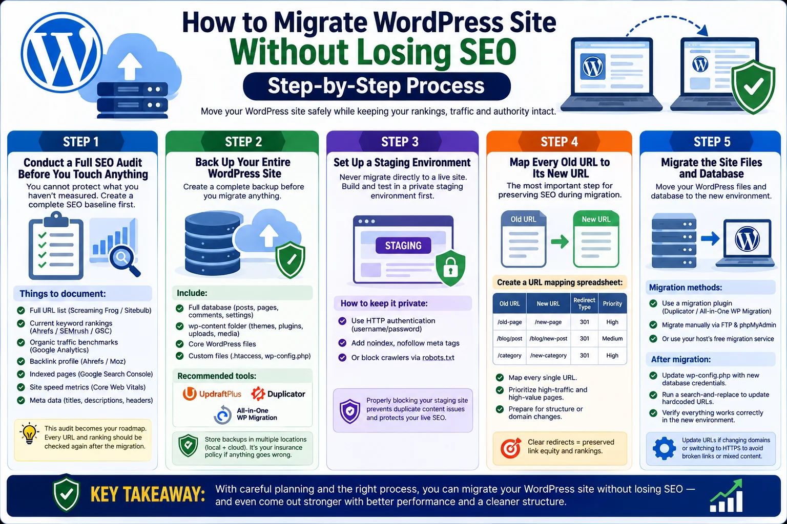 How to migrate WordPress site without losing SEO
